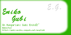 eniko gubi business card